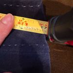 Talbots Blue Velvet Mini Skirt Sz 10. Lined. Blue Visible Thread Zipper In Back Photo 8