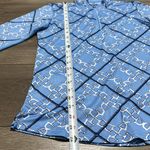 SanSoleil Solshine 1/4 Zip Mock Long Sleeve Golf Top Blue Print Size Small Photo 8