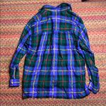 Liz Wear VINTAGE  PURPLE & GREEN PLAID FLANNEL Photo 3