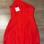 superdown Vibrant Red Elizabeth One-Shoulder Dress- Size Small- NWT Photo 4