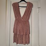 Sabina Musayev Shimmering Pink Mini size small Dress Photo 5