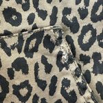 SO  Leopard Print Stretch Denim Overall Mini Dress Tan/Black-XS Photo 2