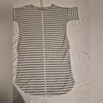Red Lolly Striped Gray T-Shirt Dress With Pockets Size Medium Photo 5