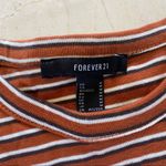 Forever 21  Burnt Orange Striped One Piece Body Suit Sz Medium Photo 2