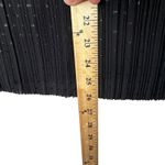 Chico's Chico’s Pleated Shimmer Blouse Black 12/2 Balloon Sleeves Evening Top Festive Photo 8