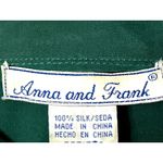 Anna And Frank Size S Vintage Green Silk Shirt Pocket Front Utilitycore Luxe Min Photo 8