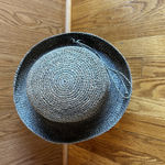 CORROBOREE Australia‎ Natural Woven Wide Brim Floppy Sun Raffia Hat Foldable Med Tan Photo 5