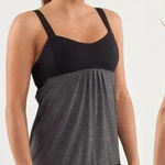 Lululemon  Run Women’s Black Gray Back On Track Athletic Sleeveless Tank Size‎ 4 Photo 0