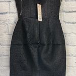 House Of CB  Eevi black sparkle strapless bustier mini dress XS Photo 4