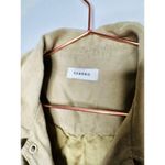Sandro  Women's Brown Army Green Linen Blend Linoa Shirt Dress Size 36 Photo 8