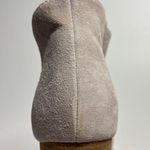42 Gold Womens Loyalty Peep Toe Bootie in Fog Kid Suede Gray Size 10 Photo 9