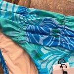 MONTE & LOU Mid Rise Ruched Swim Bottoms NEW Size 8 AU/ 4 US Blue Photo 2