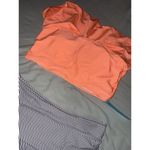 Reilive Ruffle Tank Orange Stripe High Waisted Bikini Set Swimwear Large NWT Photo 9