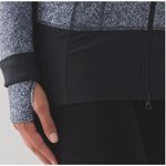 Lululemon Athletica Womens Daily Practice Zip Up Hooded Jacket Gray Black Size 8 Photo 9