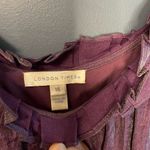 London Times London‎ Times Midi Purple Iridescent Dress sz 14 Photo 2