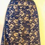 Anthropologie NWOT  Ruth dark navy lace skirt. Sz 4 Photo 3