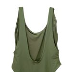 Aerie  Super Scoop One Piece Swimsuit Size XL Olive Green Hi Cut Cheeky Swimwear Photo 5