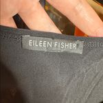 Eileen Fisher Black Stretch Silk Jersey Boxy Tee Size Medium Photo 2