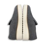 Vince Zeta Platform Loafers Gray Felt Wool Slip On Shoes Almond Toe Size 8 | 38 Photo 11