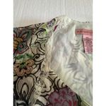 Bandolino Y2K Vintage Babydoll Top Fairy Whimsy Lace‎ Floral Flutter Sleeve 10P Womens Photo 4