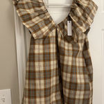 Fall Gingham Romper Size Small Photo 0