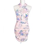 ZARA #51 NWOT Floral Printed Dress in Pale Pink Photo 5