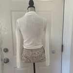 Pretty Little Thing  White Ruched Button-Down Shirt Photo 2