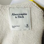 Abercrombie & Fitch Abercrombie Ivory Heavy Knit V-Neck Sweater Photo 2