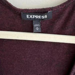 EXPRESS Red and Black Fit & Flare Dress with Bell Sleeves, Size Medium Photo 4