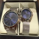 Tahari SALE  His & Her’s Silver and Blue Watch Set Photo 6