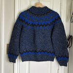 FRON enterprises Icelandic wool fair isle sweater Blue Photo 5
