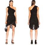 Ulla Johnson NWT ‎ Rimona One Shoulder Ruffle Silk Dress Black Sz 4 $550 Photo 4