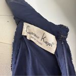 Laurence Kazar Vintage Lawrence Kazar Beaded Gown Women’s Small Navy Silk Mermaid Vibes Photo 5