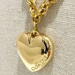 Coach  Gold Heart Charm Necklace NWT Photo 7
