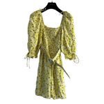 For Love & Lemons Chrysanthemum Mini Yellow Dress Size XS Photo 2