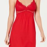 International concepts I.N.C. ®. Red Lace & Chiffon Slip Nightgown Lingerie Photo 0