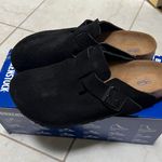 Birkenstock FREE SHIPPING Leather Suede Clogs Size38 Photo 0