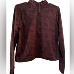 Spyder  Pullover Women's medium Camo Print 1/4 Zip Plum Black Photo 0