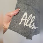 All Saints Gray Logo Jacquard Scarf Photo 2
