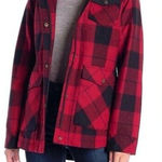 Pendleton  Alta Plaid Hooded Wool Blend Coat Womens Small‎ Petite Zip Snap Pocket Photo 0