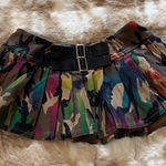 Camouflage Mini Skirt Green Size XS Photo 0