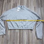 Forever 21  Gray Women's Quarter Zip Crop Sweatshirt NWT Size Large Photo 0