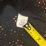 Madewell Small Black Eyelet Off the Shoulder Top Cropped Short Bell Sleeves Photo 4