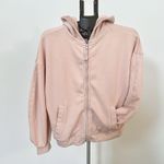 UGG Women’s Abbi Half Moon Zip Hoodie Jacket Peach Pink Size Small Very GUC Hood Photo 5