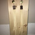 None Leather fringe suede earrings Photo 1