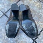 Tory Burch Stella Smoke Suede Oxford Pumps Chunky Block Heel Booties 9 Photo 8