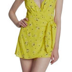 Free People  Tango at Night 10 faux wrap tie flap front romper SH 3099 Photo 0