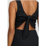 Aritzia Wilfred black romper cut out bow tie back size 4 Photo 1