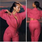 Athleta KEYS x Alicia Keys Utility Neon Cut Out Back Long Sleeve Jumpsuit Photo 9