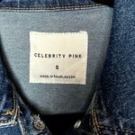 Celebrity Pink Women’s Long Sleeve Denim Boiler Suit Dark Wash Size Small Photo 8